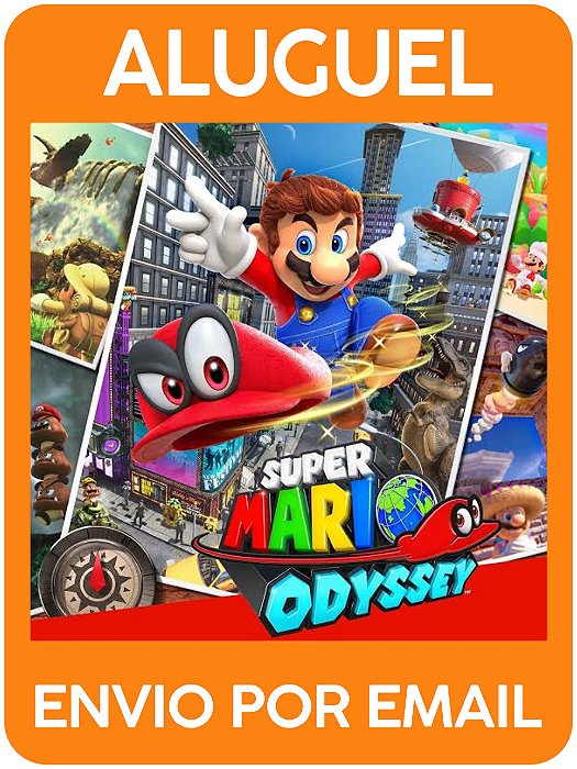 Super Mario Odyssey - Alugar jogo switch