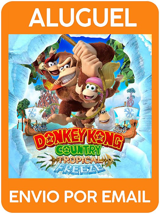 Donkey Kong Tropical Freeze - Alugar jogo switch