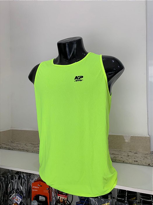 Regata Masculina NP Verde Fluorescente