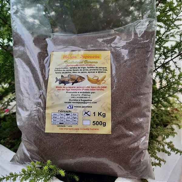 Massa Japonesa Para Tambas  Tradicional Banana 1kg