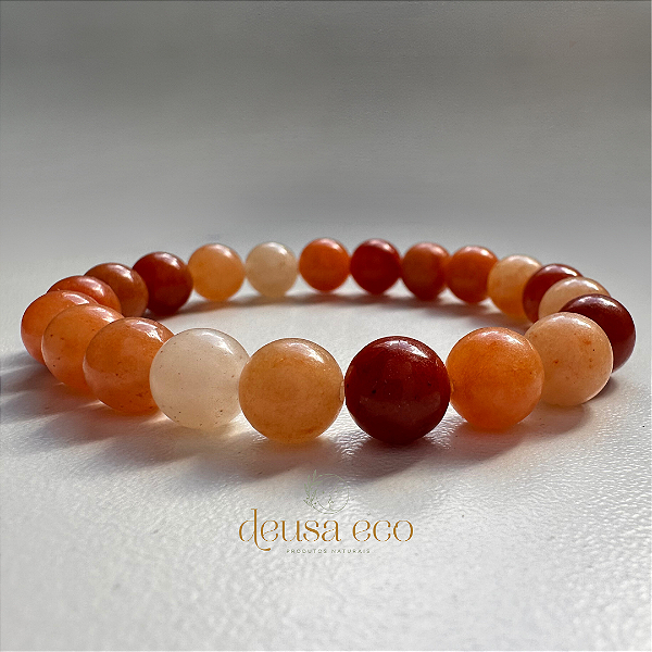 Pulseira Energética Quartzo Laranja