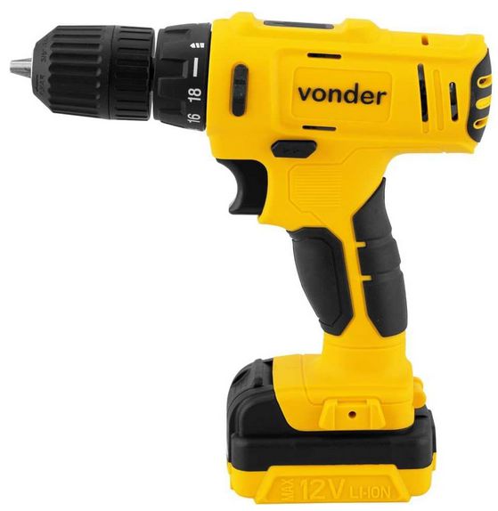 Parafusadeira/Furadeira A Bateria 12V Pfv120 Bivolt Vonder