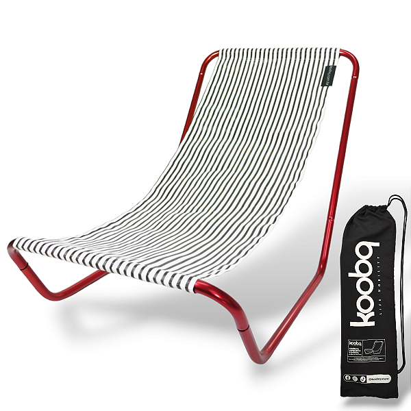 Cadeira de Alumínio Portátil Swiss Red Ibiza - Koobq