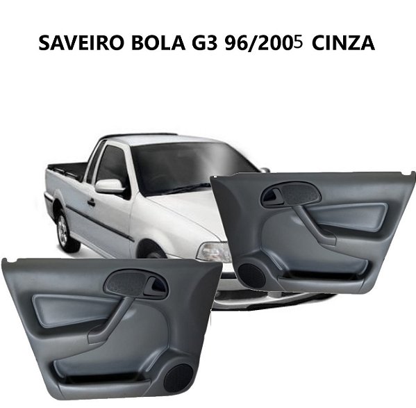 Par forro do Saveiro/Gol G3 portas dianteiras elétrica/ manual 98/05 Cinza