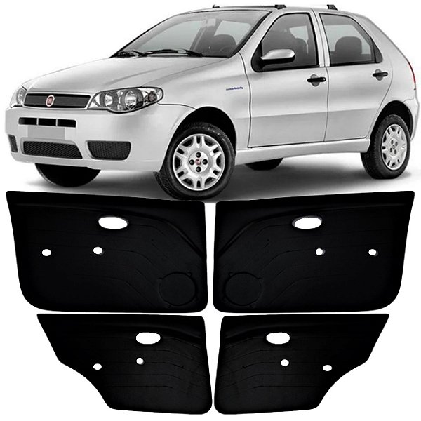Kits Forro Palio Fire 4 portas dianteiro e traseira cor Preta