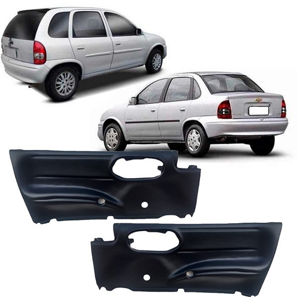 Par forro Corsa Classic 4 portas dianteiro vidro manual preto 95/14