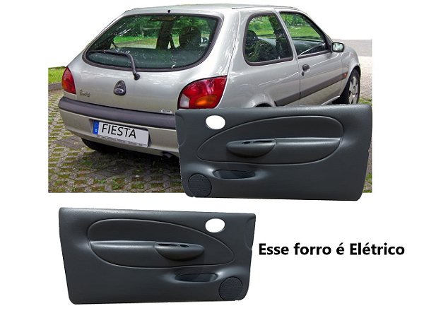 Par forro Courier/Fiesta  2 portas dianteira vidro elétrico Cinza 03/08