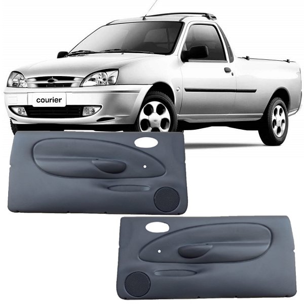 Par forro Courier/Fiesta  2 portas dianteira vidro manual Cinza 96/02