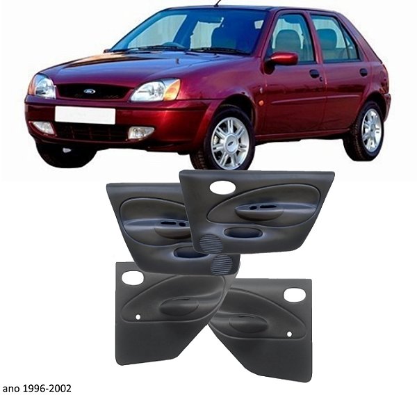 Kits forro Fiesta 4 portas dianteiro e traseira vidro Elétrico cinza 96/2001