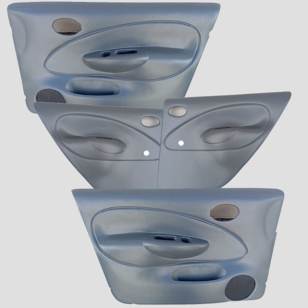 Kits forro Fiesta 4 portas dianteiro e traseira vidro Elétrico cinza 2003/2008