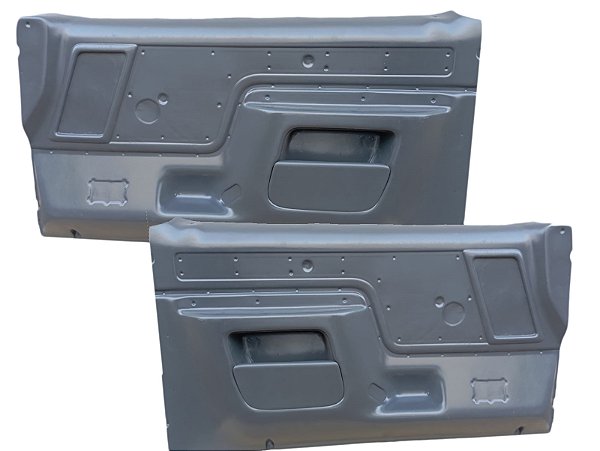 Par forro de porta F-1000 Luxo com bolsa cinza 93/98
