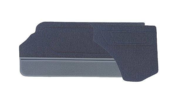 Forro do Gol GLS 2 portas dianteira e lateral traseira cor cinza c/ carpete e friso
