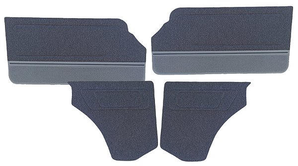 Forro do Gol GLS 2 portas dianteira e lateral traseira cor cinza c/ carpete e friso