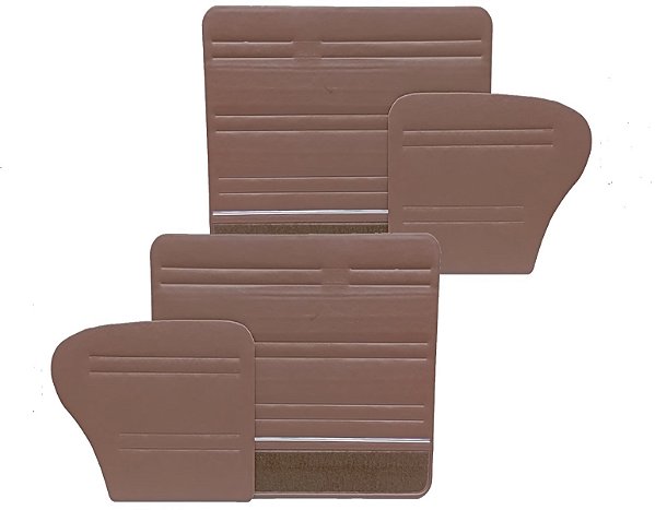 Forro da porta dianteira e lateral traseiro do Fusca Courvin Marron até 78/
