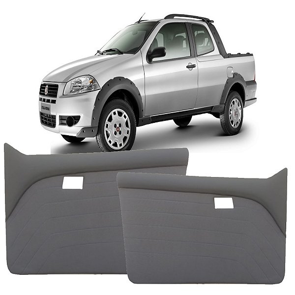 Par Forro da porta Strada Working, Treking, revestido com tecido Cinza