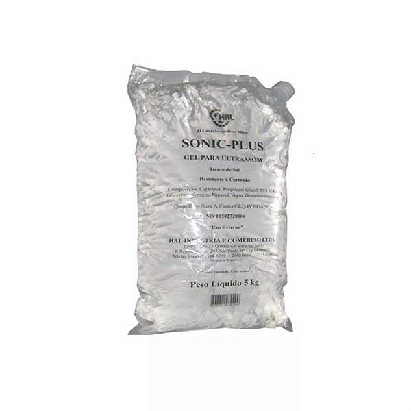 Gel Para Ultrassom, Sonic-plus 5kg, Bag
