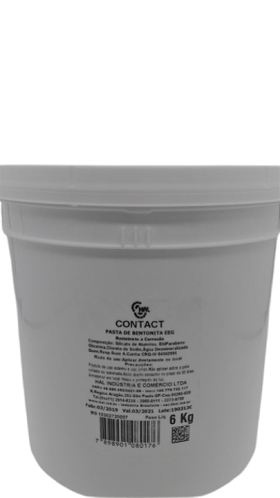Pasta Condutora, Bentonita, Para Eletroencefalograma, 6 Kg