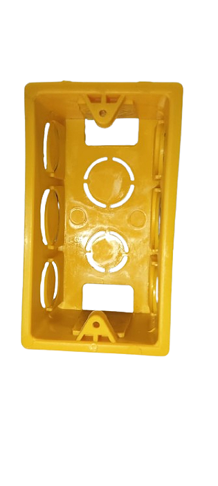 KIT COM 10 CAIXA DE LUZ 4 X 2 PLASTICO AMARELA BETEL