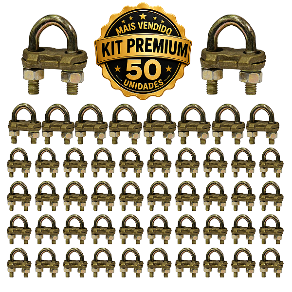 KIT 50 CONECTORES PARA HASTE DE ATERRAMENTO GTDU PA30 - 5/8