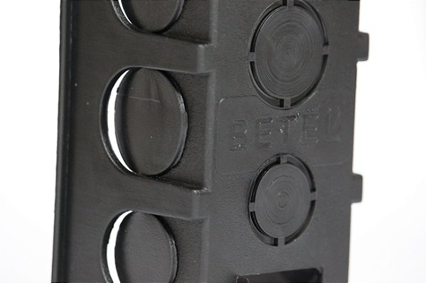 KIT COM 210 CAIXA DE LUZ 4 X 2 PLASTICO PRETA BETEL