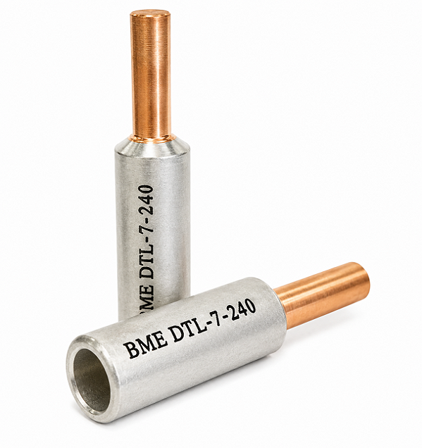 Kit com 8 TERMINAIS BIMETÁLICO MACIÇO PARA BORNE - 240MM