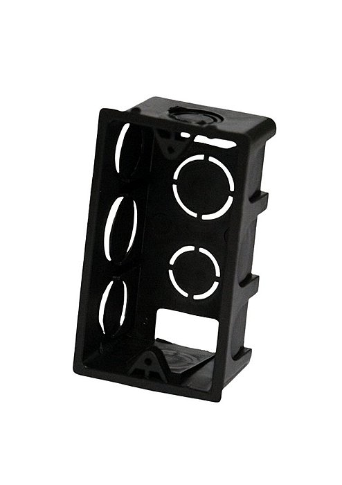CAIXA DE LUZ 4 X 2 PLASTICO PRETA BETEL - KIT 15 UNIDADES
