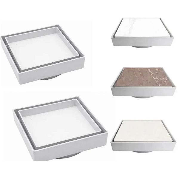 KIT 10 RALOS OCULTO INVISIVEL 15X15 - BRANCO