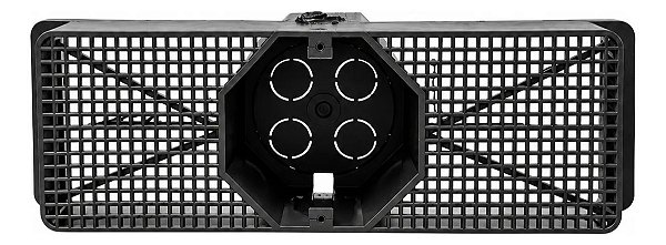 Kit 5 Caixa De Luz Para Laje Fixa 30cm Pvc Preta