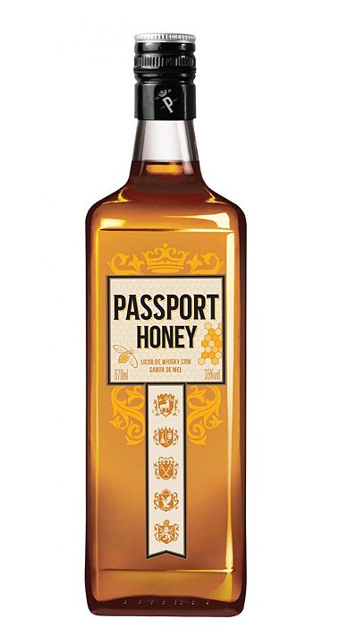 Licor Whisky e Mel Passport 670ml