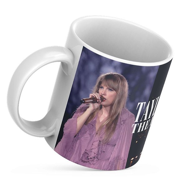 Caneca Personalizada Taylor Swift The Eras Tour - Cerâmica 325ml