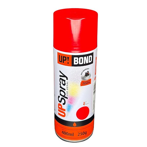2 Lata Tinta Spray Vermelho Up Bond Uso Geral 250G Premium