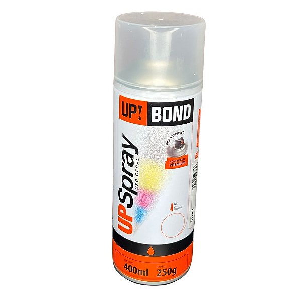 2 Lata Tinta Spray Verniz Premium Up Bond Uso Geral 250G