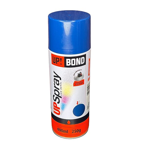 2 Latas Tinta Spray Azul Up Bond Uso Geral 250G Premium