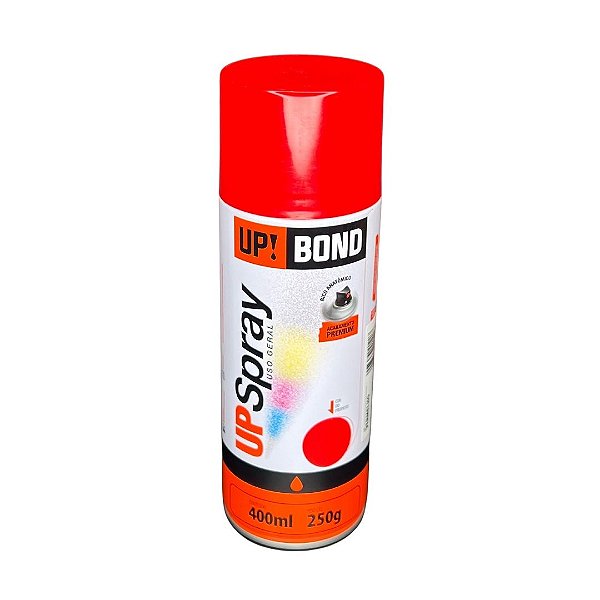 2 Latas Tinta Spray Laranja Premium Up Bond Uso Geral 250G