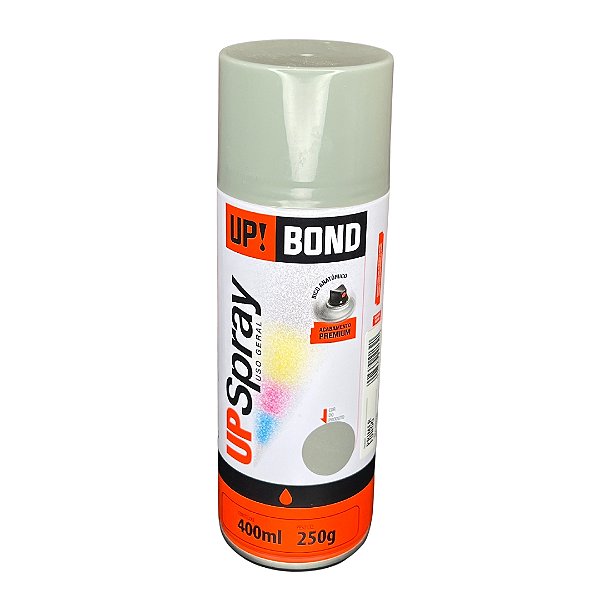 2 Latas Tinta Spray Prata Premium Up Bond Uso Geral 250G