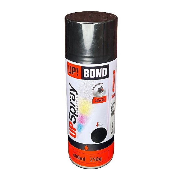 2 Latas Tinta Spray Preto Fosco Premium UpBond 250G Original