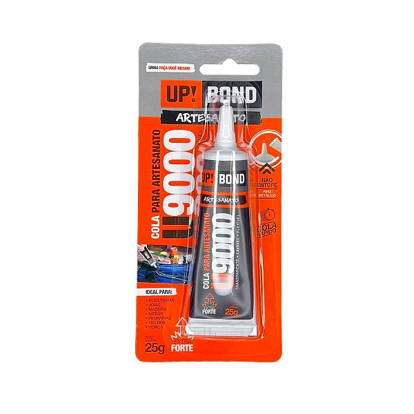 Adesivo Cola Artesanato U9000 25G Transparente Up Bond + NF