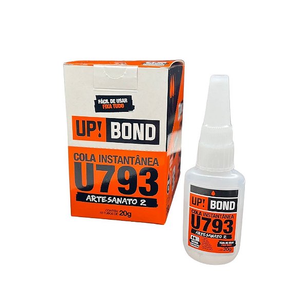 Adesivo Instantâneo 793 Bico A 20G Up Bond Original Cola +NF