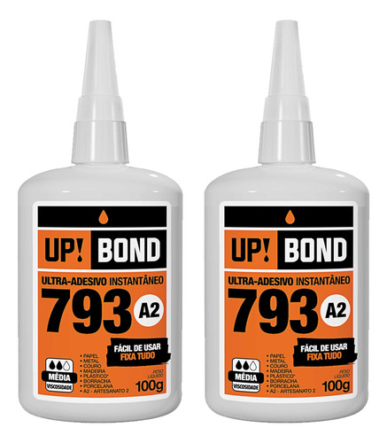 Cola Up Bond Cola Instantânea De 100g - Kit  De 2 Unidades