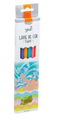 LAPIS DE COR SEXT 6 CORES PASTEL