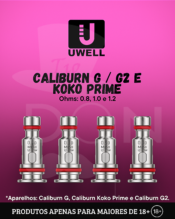 Uwell Coil Caliburn G / Koko Prime / G2 (Unidade)