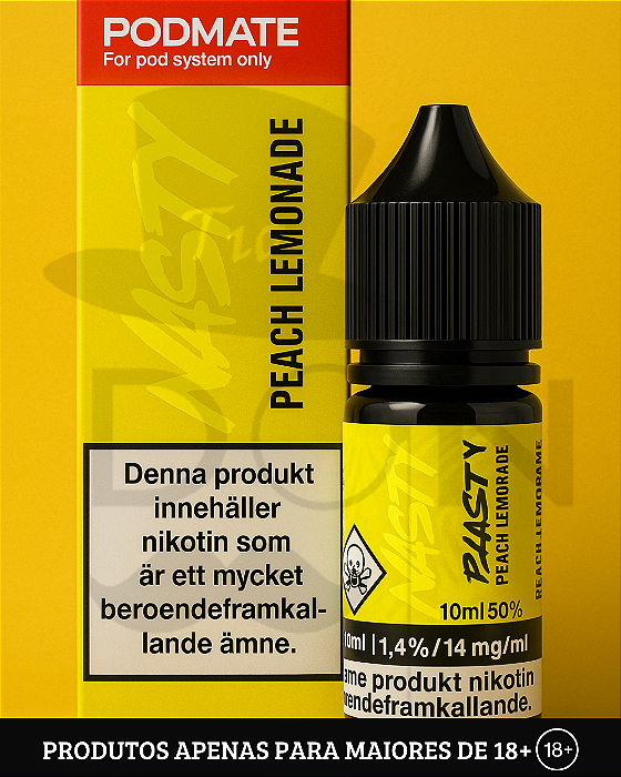Salt Nasty PodMate - Peach Lemon - 50mg - 30ml