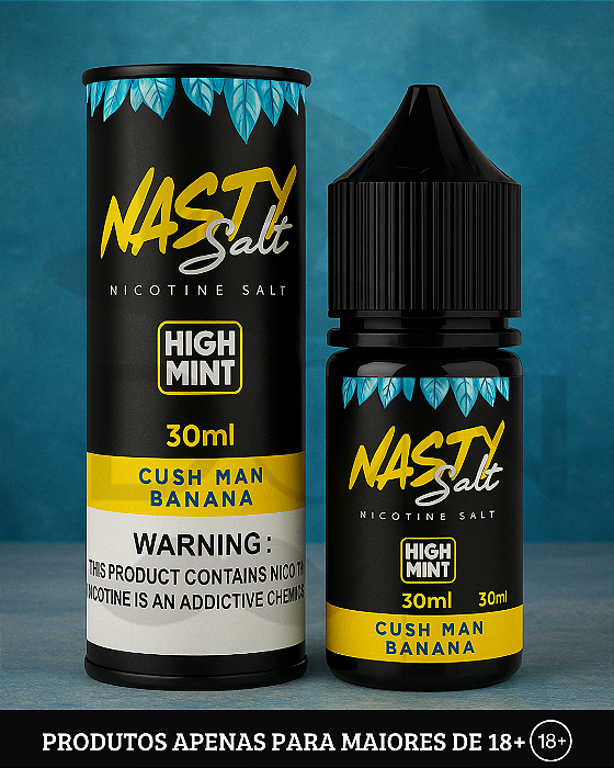 Salt Nasty - Cush Man Banana High Mint - 50mg - 30ml