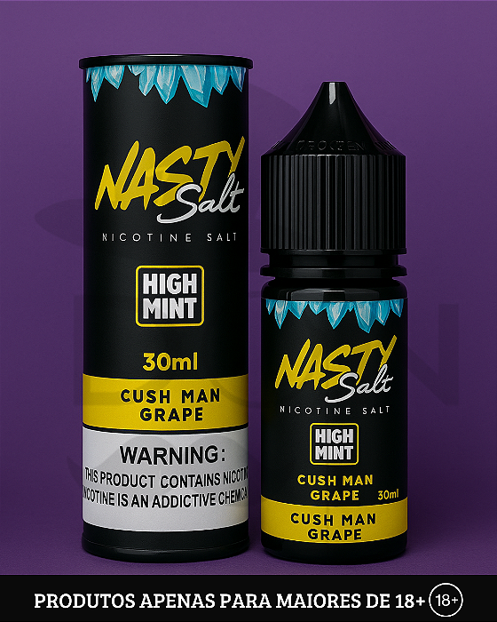 Salt Nasty - Cush Man Grape High Mint - 20mg - 30ml