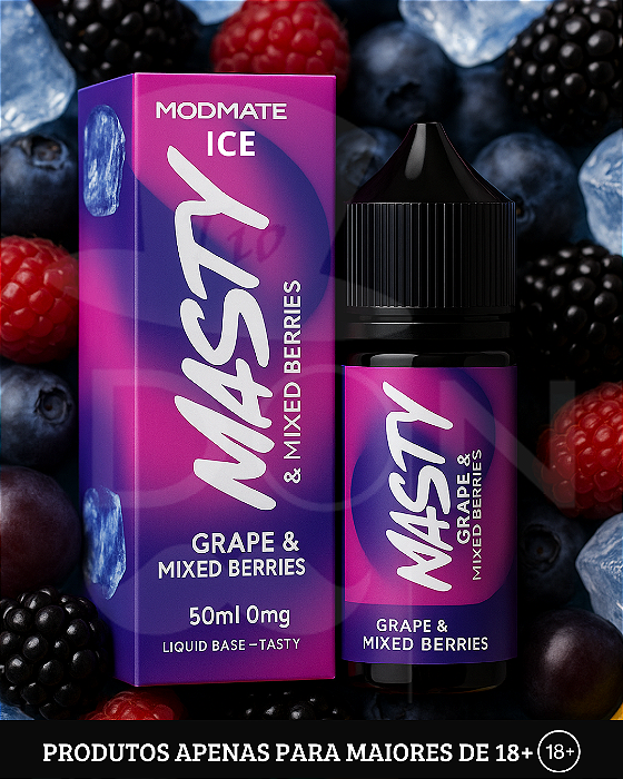 Juice Nasty Mod Mate - Grape Mixed Berries High Mint - 6mg - 60ml