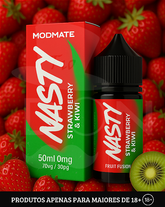 Juice Nasty Mod Mate - Strawberry Kiwi - 3mg - 60ml