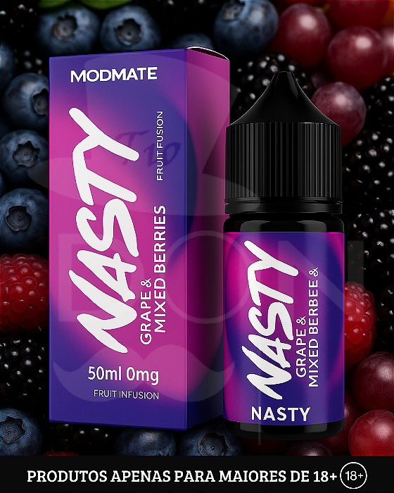 Juice Nasty Mod Mate - Grape Mixed Berries - 3mg - 60ml