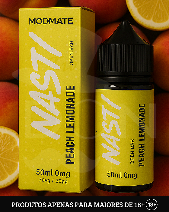 Juice Nasty Mod Mate - Peach Lemonade - 0mg - 60ml