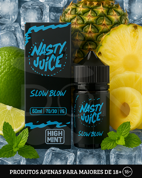 Juice Nasty - Slow Blow High Mint - 0mg - 60ml
