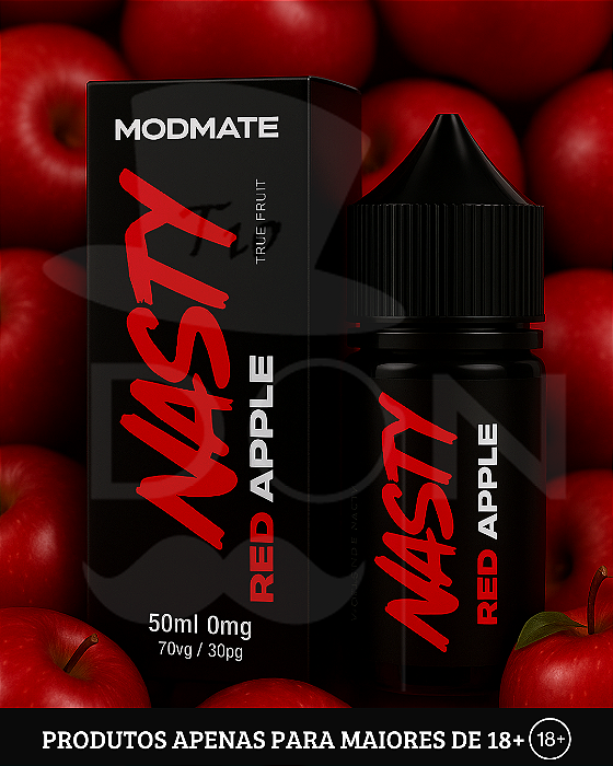 Juice Nasty Mod Mate - Red Apple - 0mg - 60ml